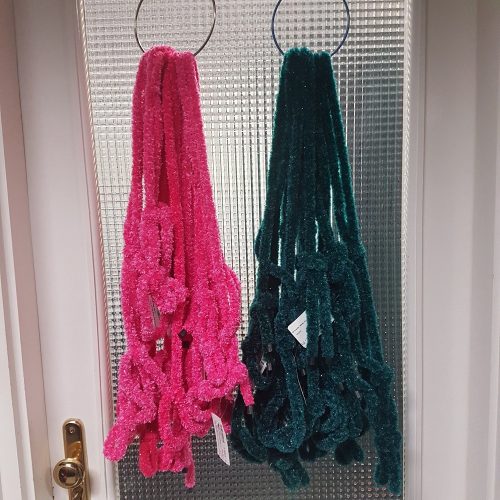 Kötőfék Ekkia csomózott SHINY ciklámen cob/full