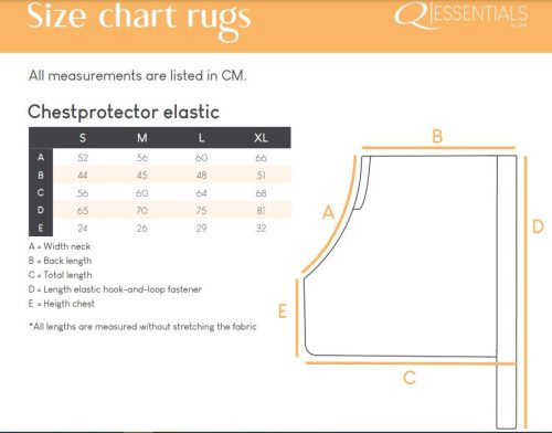 Vállvédő lónak S fekete QHP