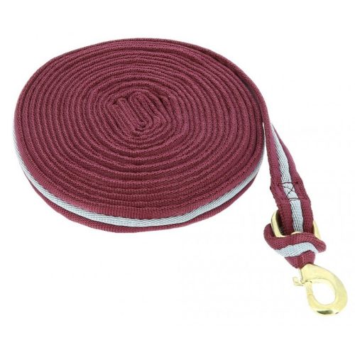 Lunging rein Jumptec padded red/yellow