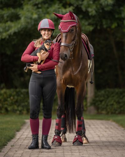 Ear net Eldorado QHP burgundy full