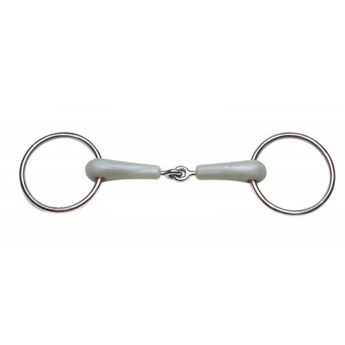 Jointed ring snaffle Feeling Flexi apple flavoured 14,5 cm