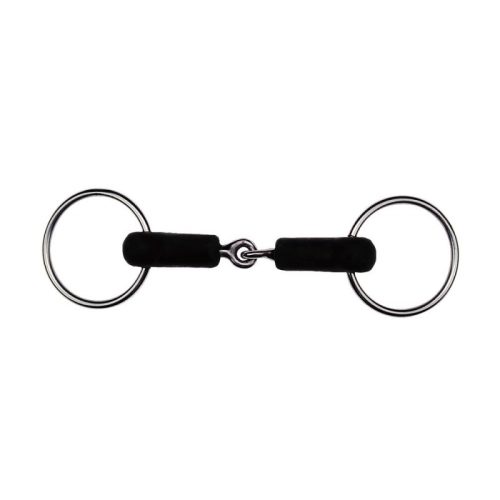 Feeling ring snaffle with rubber 13,5 cm