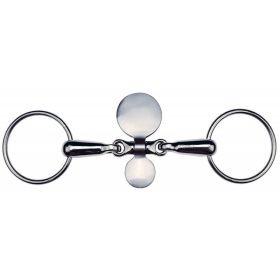 Ring snaffle with spoons 13,5 cm