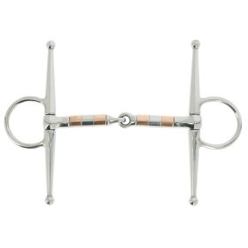 Feeling full cheek snaffle with rollers 12,5 cm