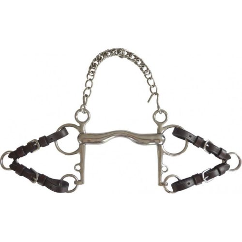 Pelham-strap with rings Norton Pro full darkbrown