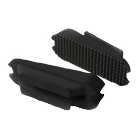 Rubber inlay slanted 12 cm black WH