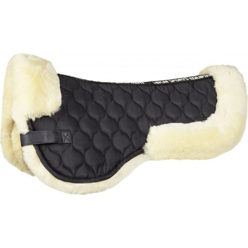 Saddle pad HKM lambswool black/black