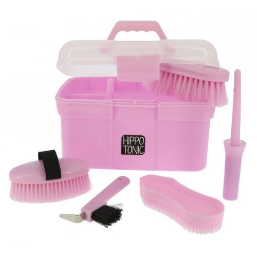 Hippo-Tonic kids' grooming kit in box light pink
