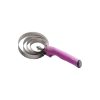 Curry comb metal round purple