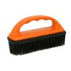 Rubber brush for saddle pad black