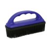 Rubber brush for saddle pad black