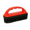 Rubber brush for saddle pad red