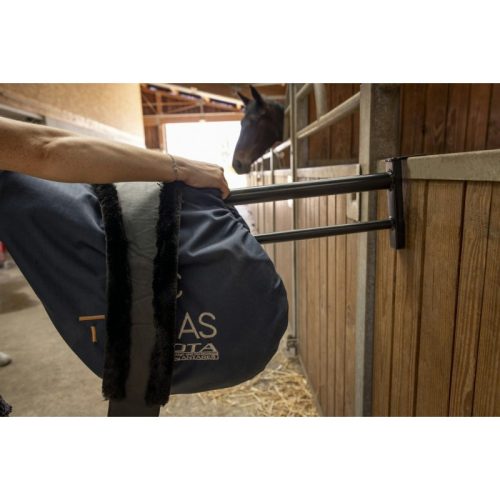Saddle and saddla pad rack removable black