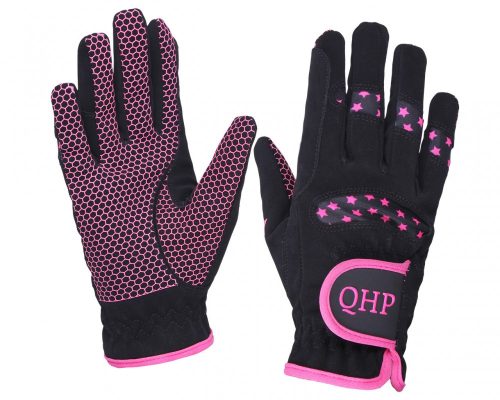 Kesztyű QHP Multi junior 1 fekete/pink