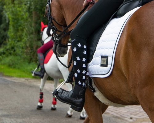 Lovaglózokni 35/38 fekete Hallloween Devil QHP