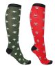 Knee-socks 35/38 Christmas QHP green elf