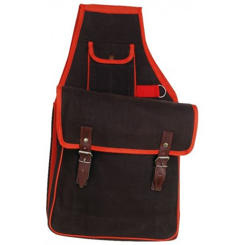 Saddlebag canvas double simple black