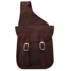 Nyeregtáska kordura dupla barna