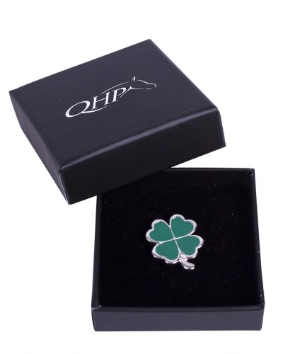 Kitűző QHP Lucky díszdobozban zöld 