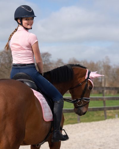 Riding tights QHP Eden full grip women's 38 navy