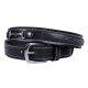 Belt QHP Ricki leather 75 cm black