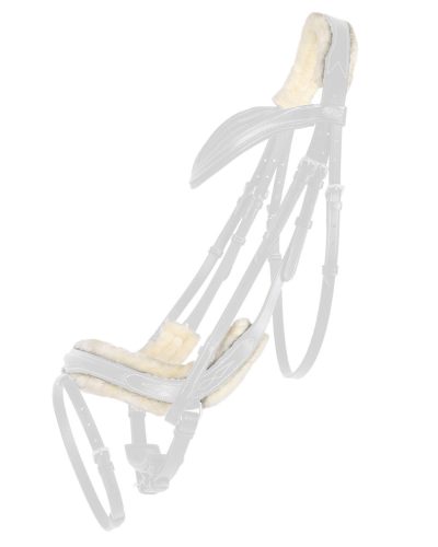 Kantárhoz szőrme cob natúr QHP Ontario