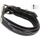 Dog collar KenTaur leather 40 cm black