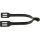 Spurs Feeling "Polo Colour" round end coloured stainless steel 20 mm men's black