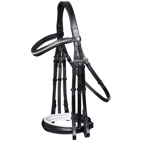 Double bridle WH X-Line full black/white