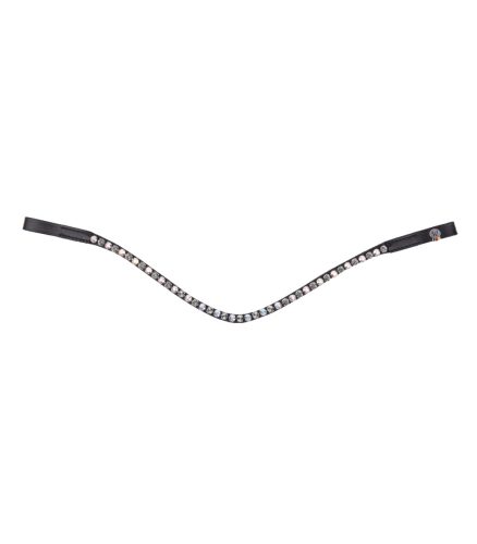 Browband WH X-Line Glam full black/mother of pearl