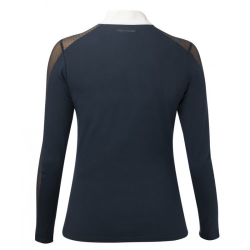 Polo shirt Equithéme Pekin long sleeve women's L navy