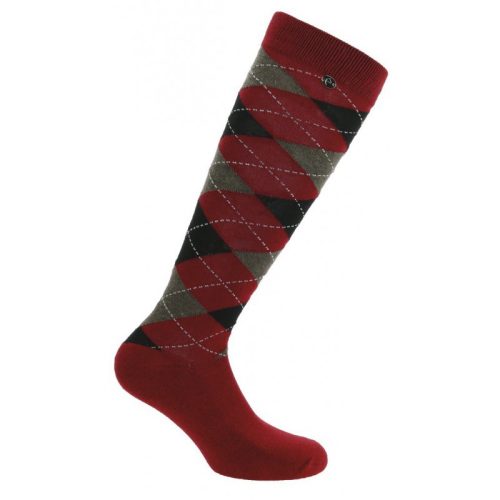 Socks Argyle ET 35-38 red/black