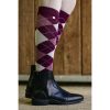 Socks Argyle ET 35-38 burgundy/old pink