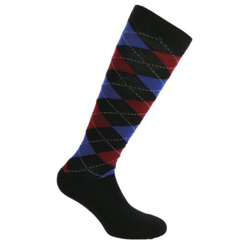 Socks Argyle ET 39-41 black/royal blue