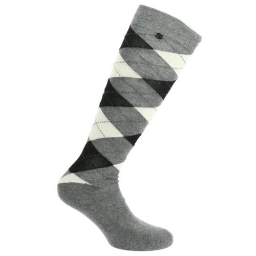 Socks Argyle ET 39-41 grey/ecru