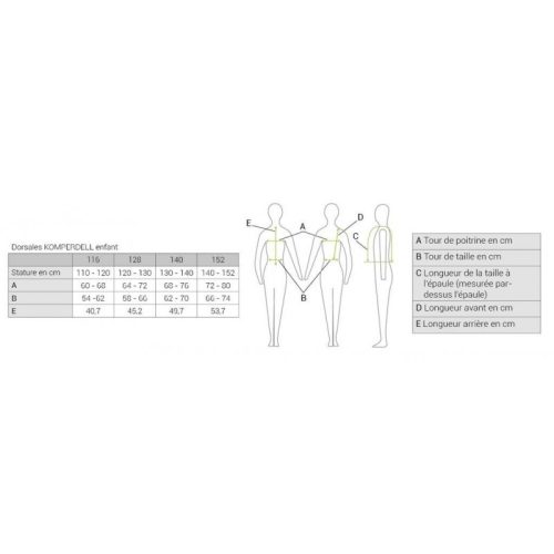 Komperdell Champion Back-Protector 128 cm black/blue