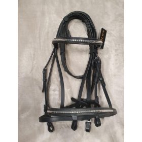 Kantár fémdísz+szár full fekete