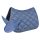 Saddle pad + ear net Equiline Rombo Fluid blue
