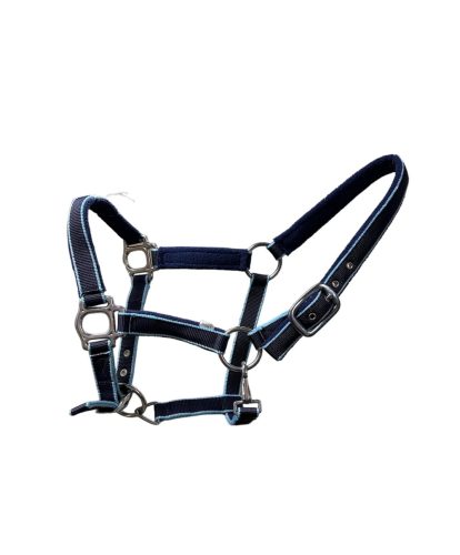Halter fleece pony dark blue/light blue