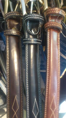 Leather Belt Kentaur 80 cm black