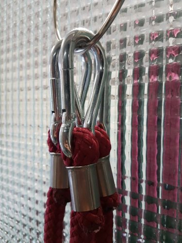 Lead rope polypropylene snap hook bkue