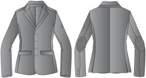 Versenyzakó ffi 48 szürke Jack X-Cool Equiline