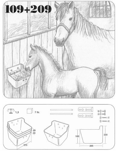 Etetőhöz szerelék OK csikó 6 litereshez zöld