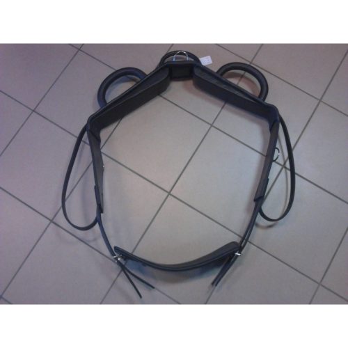 Vaulting surcingle leather full black