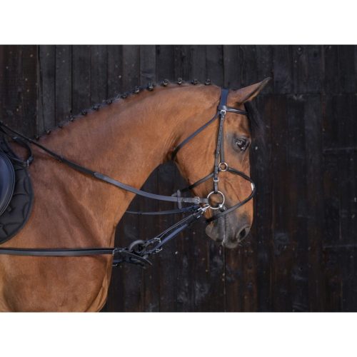 Round rubber training aid leather full dark brown