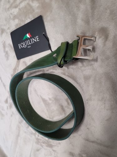 Belt Equiline Lorenz leather 90 cm green